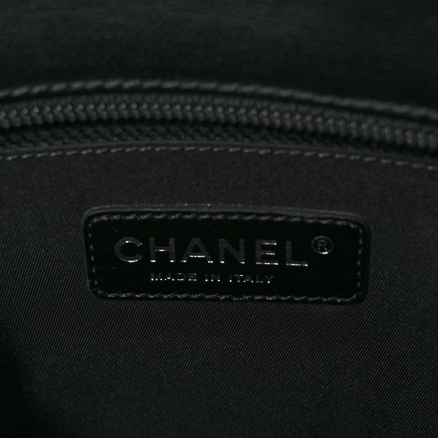 Coated Canvas Quilted Large Paris Biarritz Tote Black