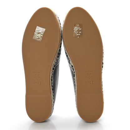 Christian Dior Lambskin Granville Espadrilles 36 Black 5 of 8