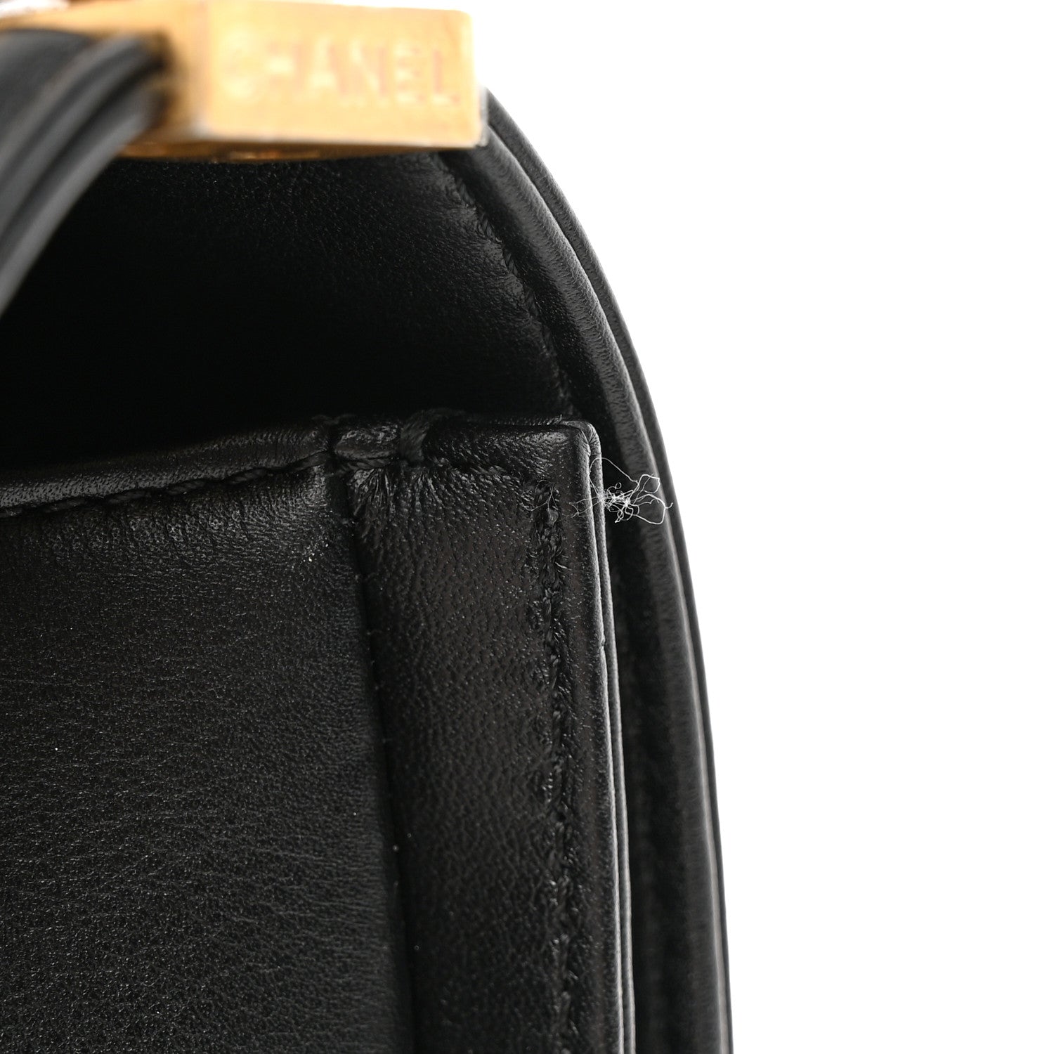 Chanel Lambskin Quilted Medium Boy Flap Black 14 of 15