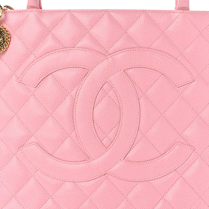 Chanel Caviar Quilted Medallion Tote Light Pink 8 of 11