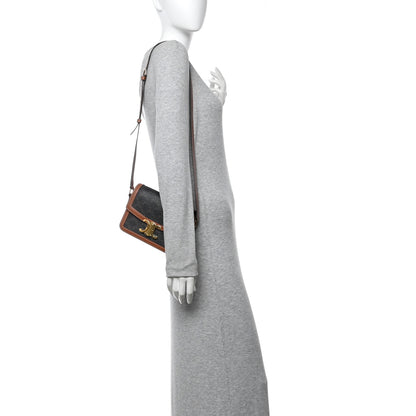 Celine Calfskin Triomphe Canvas Teen Triomphe Bag Tan 2 of 13