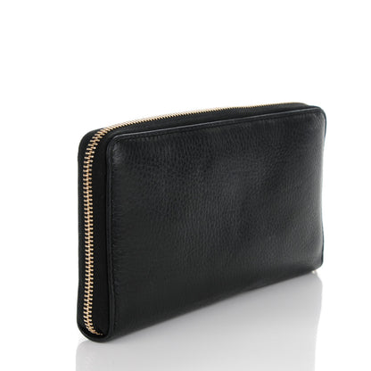 Gucci Calfskin Soho Zip Around Wallet Black 3 of 9