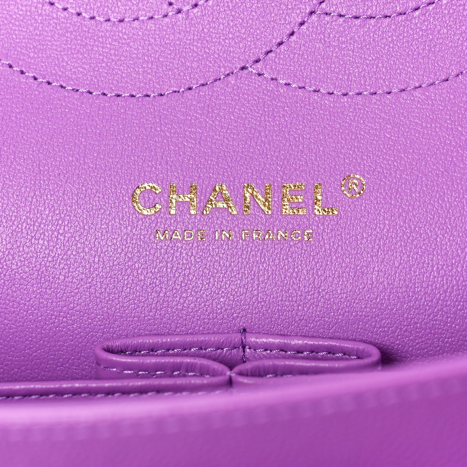 Chanel Caviar Quilted Jumbo Double Flap Purple 6 of 10