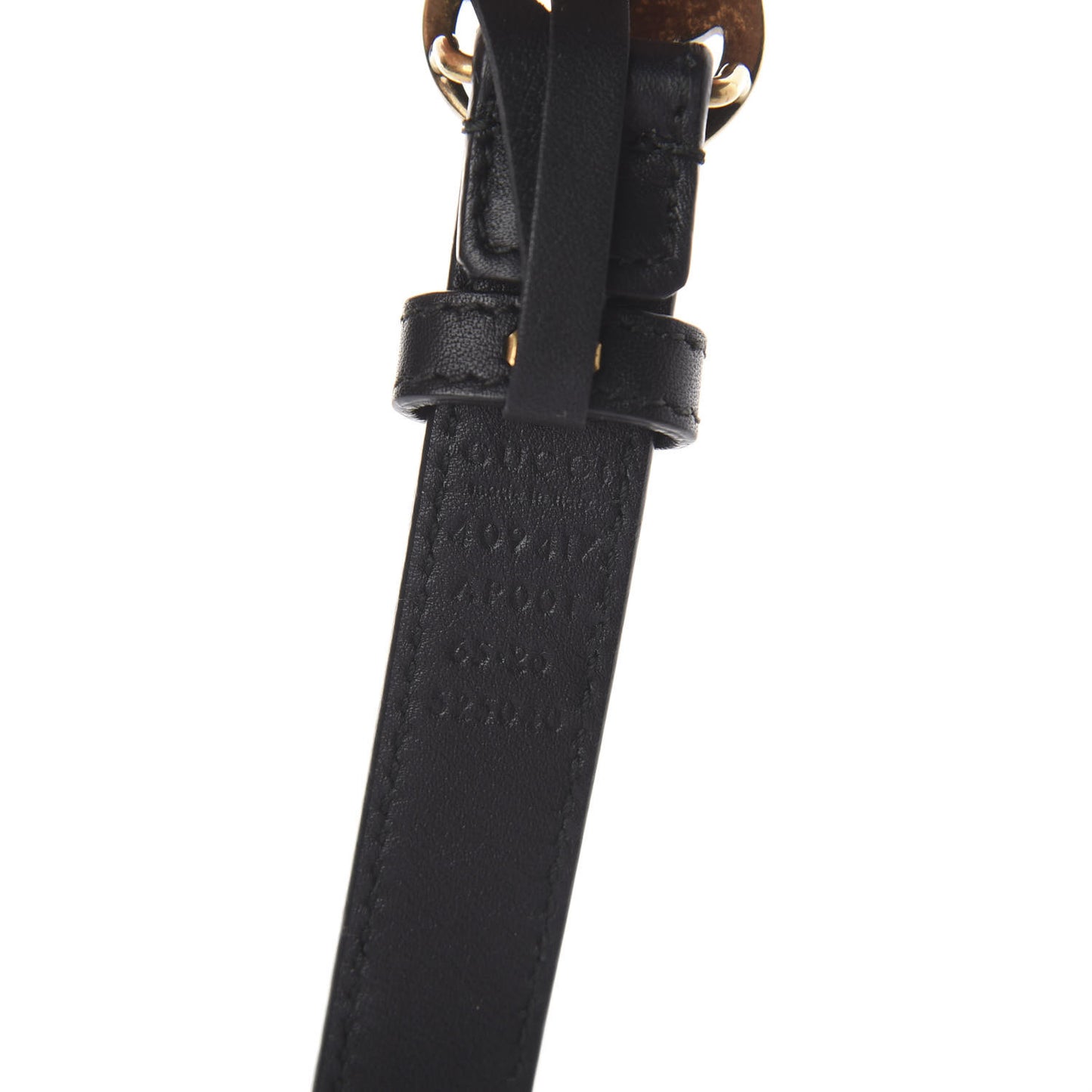 Calfskin Double G 20mm Belt 65 26 Black