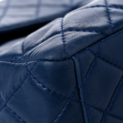 Chanel Lambskin Quilted XL Jumbo Single Flap Blue 7 of 15