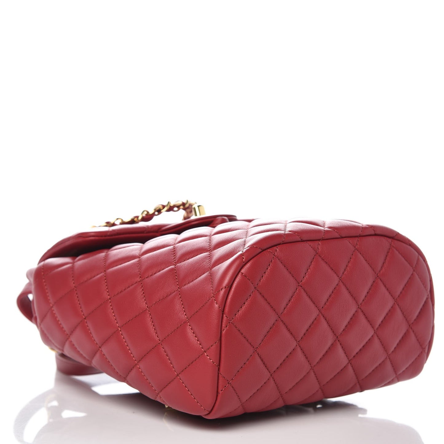 Calfskin Quilted Mini Urban Spirit Backpack Red