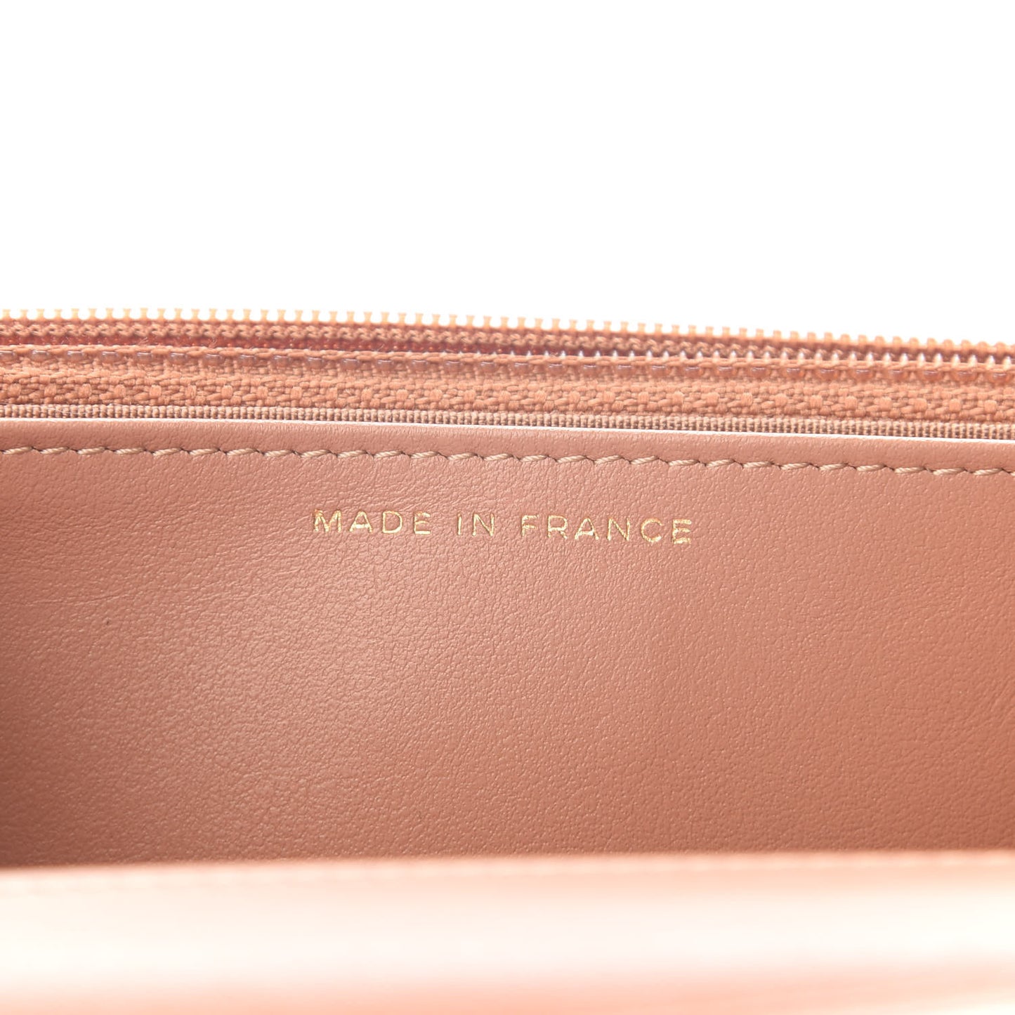 Caviar Quilted Boy Wallet On Chain WOC Brown