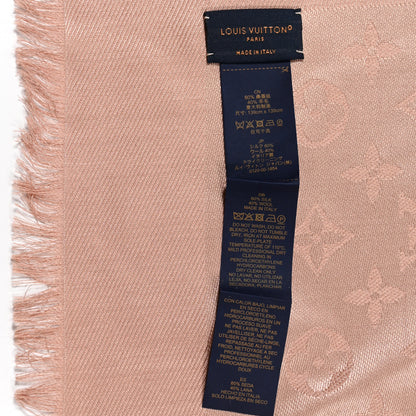 Louis Vuitton Silk Wool Monogram Shawl Kraft 3 of 5