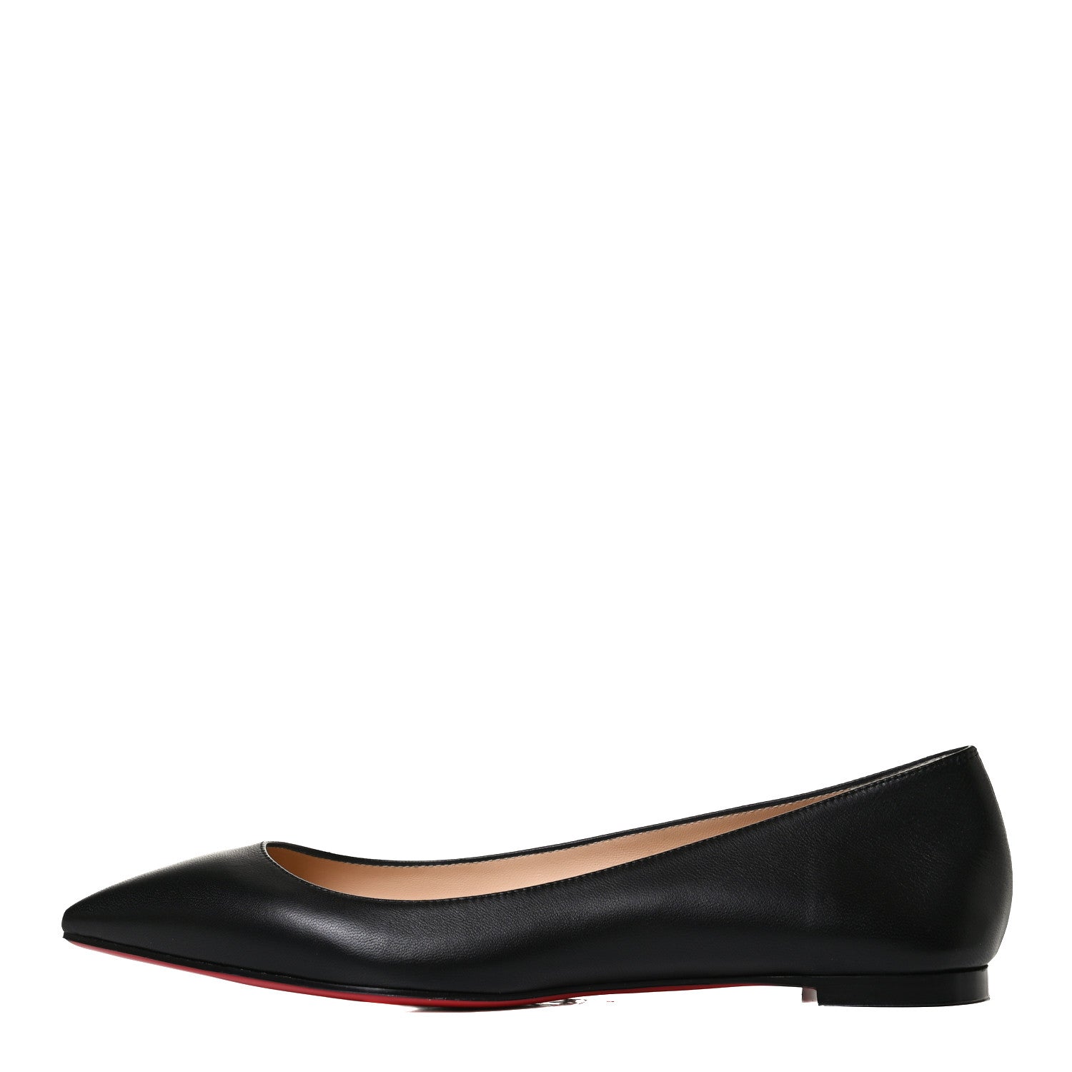 Christian Louboutin Shiny Nappa Ballalla Flats 38.5 Black 1 of 10