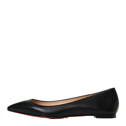 Christian Louboutin Shiny Nappa Ballalla Flats 38.5 Black 1 of 10