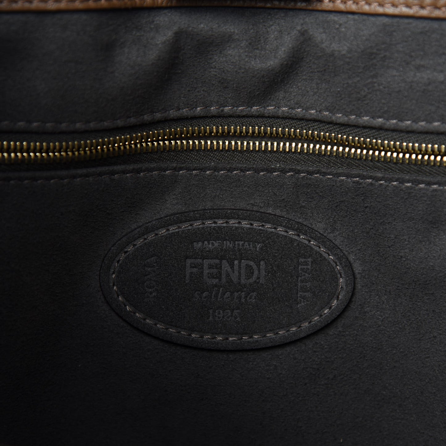 Cuoio Romano Selleria Medium FF Tote Brown