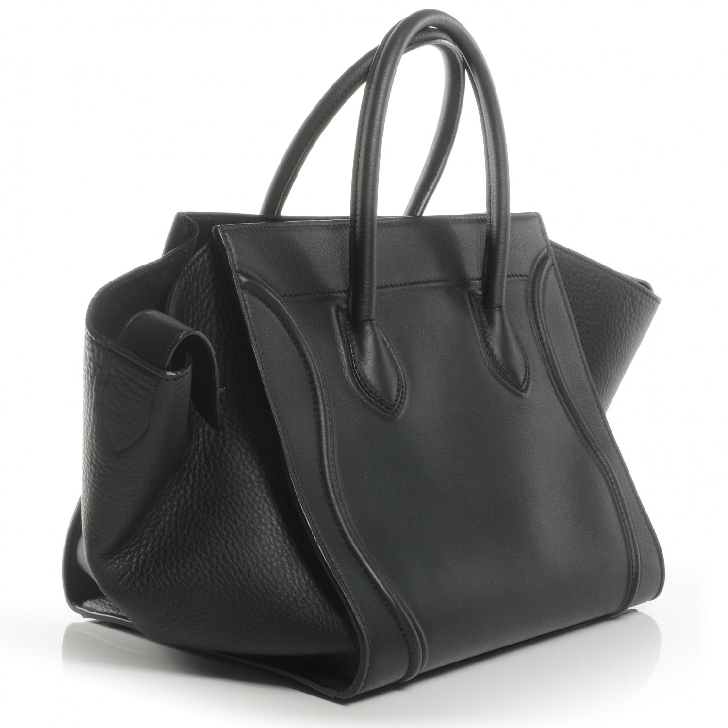 Celine Smooth Calfskin Medium Phantom Luggage Black 3 of 9