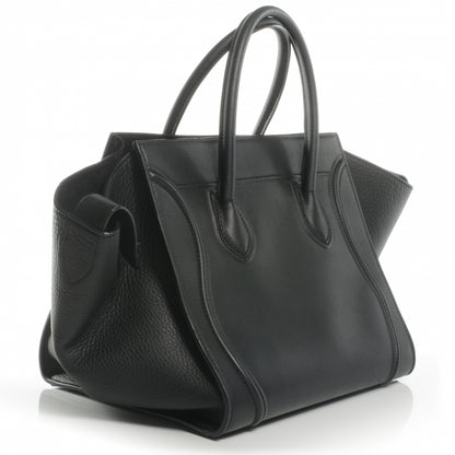 Celine Smooth Calfskin Medium Phantom Luggage Black 3 of 9