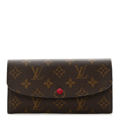 Louis Vuitton Monogram Emilie Wallet Fuchsia 1 of 6