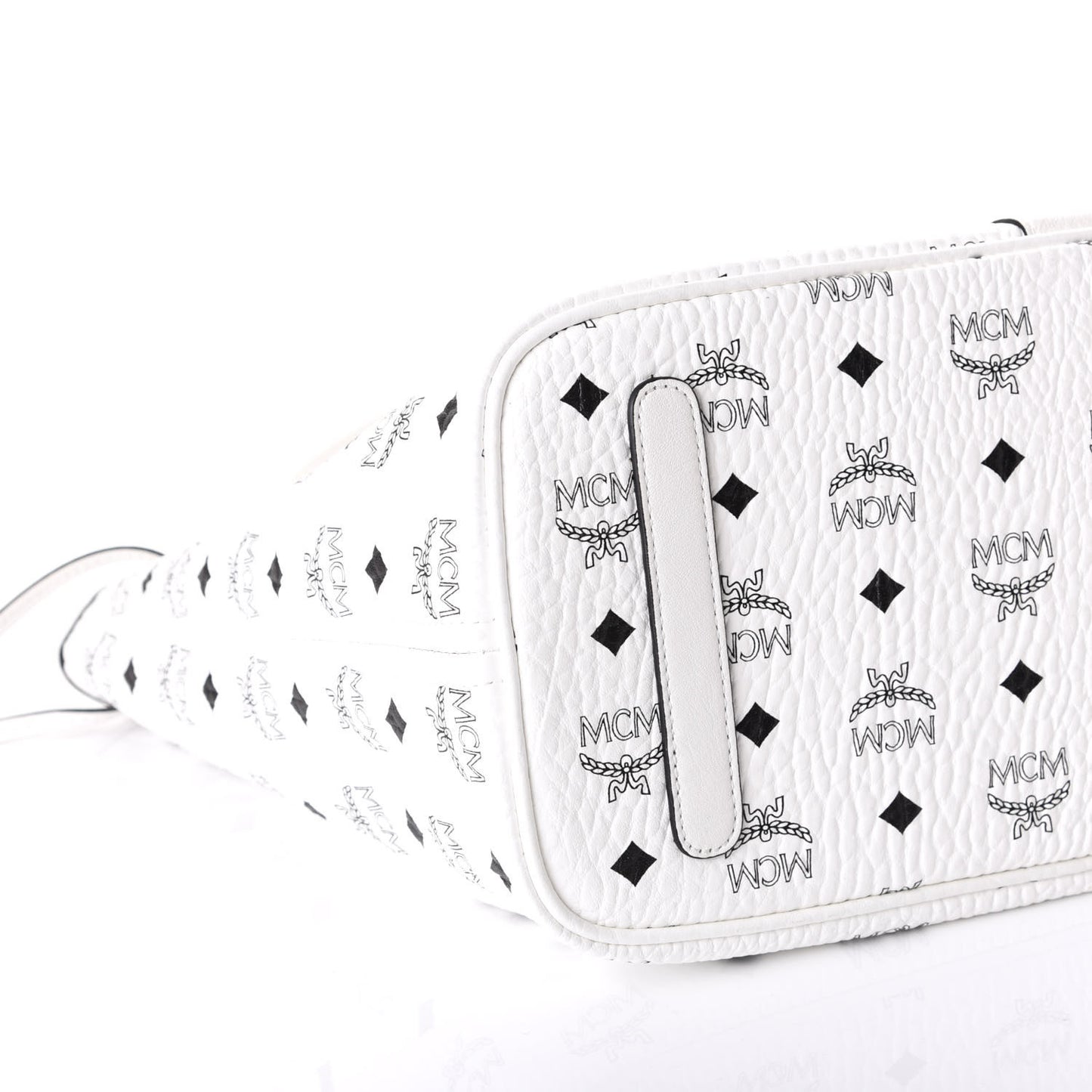 Visetos Medium Liz Reversible Shopper Tote White