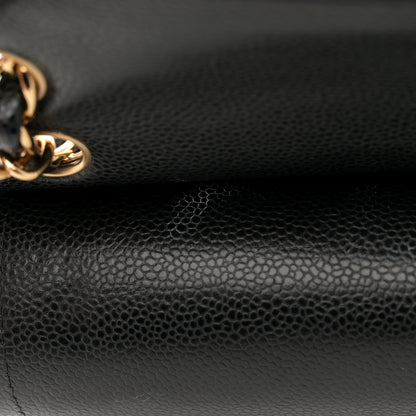 Chanel Caviar Quilted Jumbo Double Flap Black 13 of 13