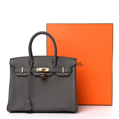 Hermes Togo Birkin 30 Etain 10 of 10