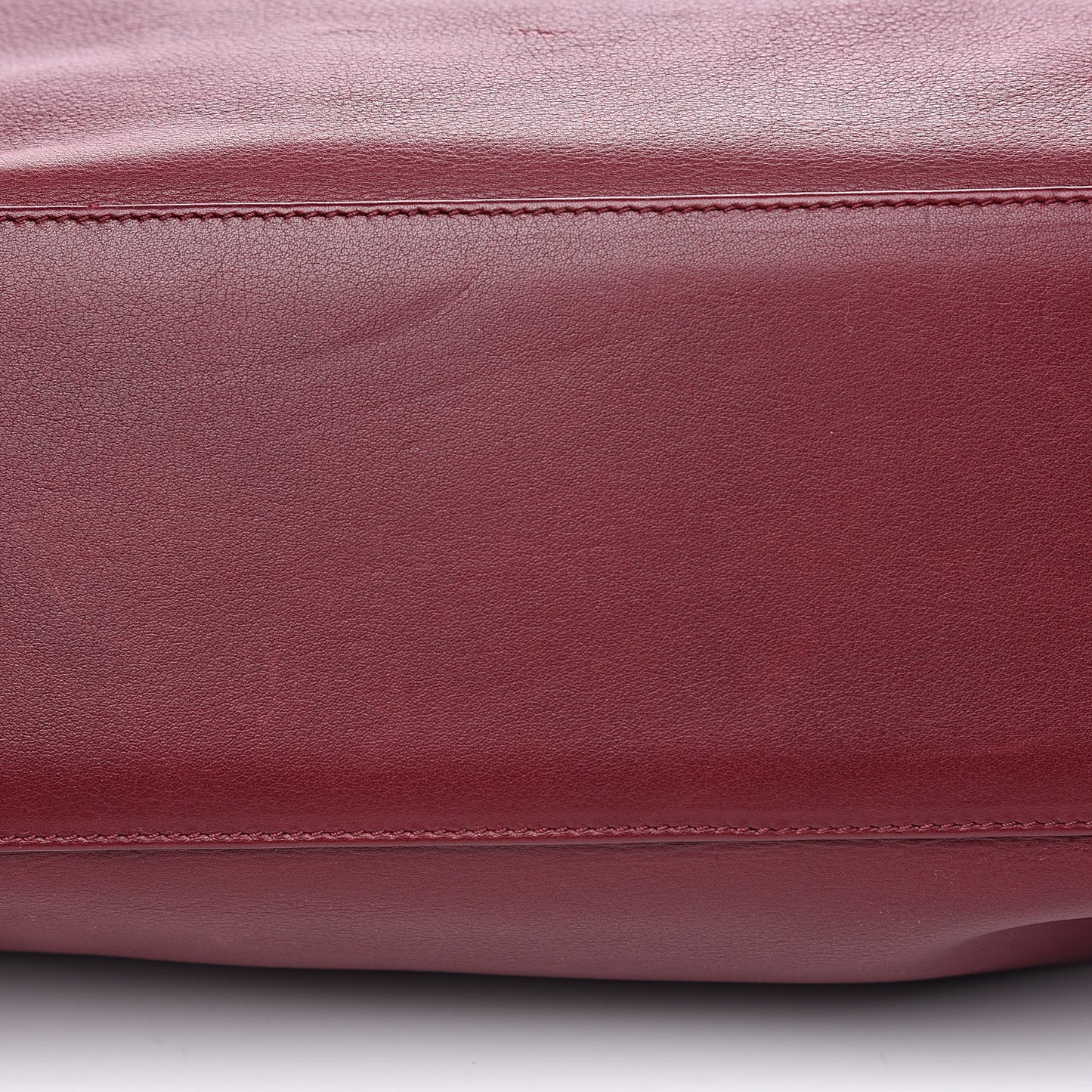 Deerskin Drawstring Shoulder Bag Red