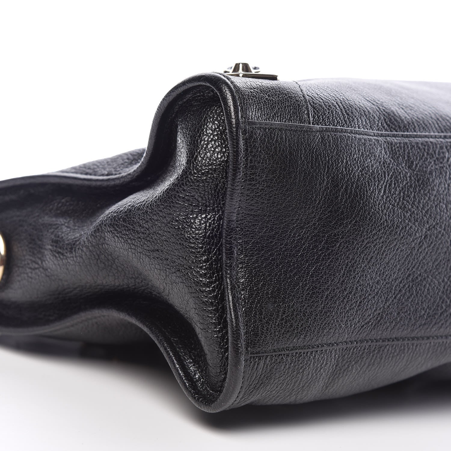 Balenciaga Chevre Gold Metallic Edge Hardware City Black 8 of 9