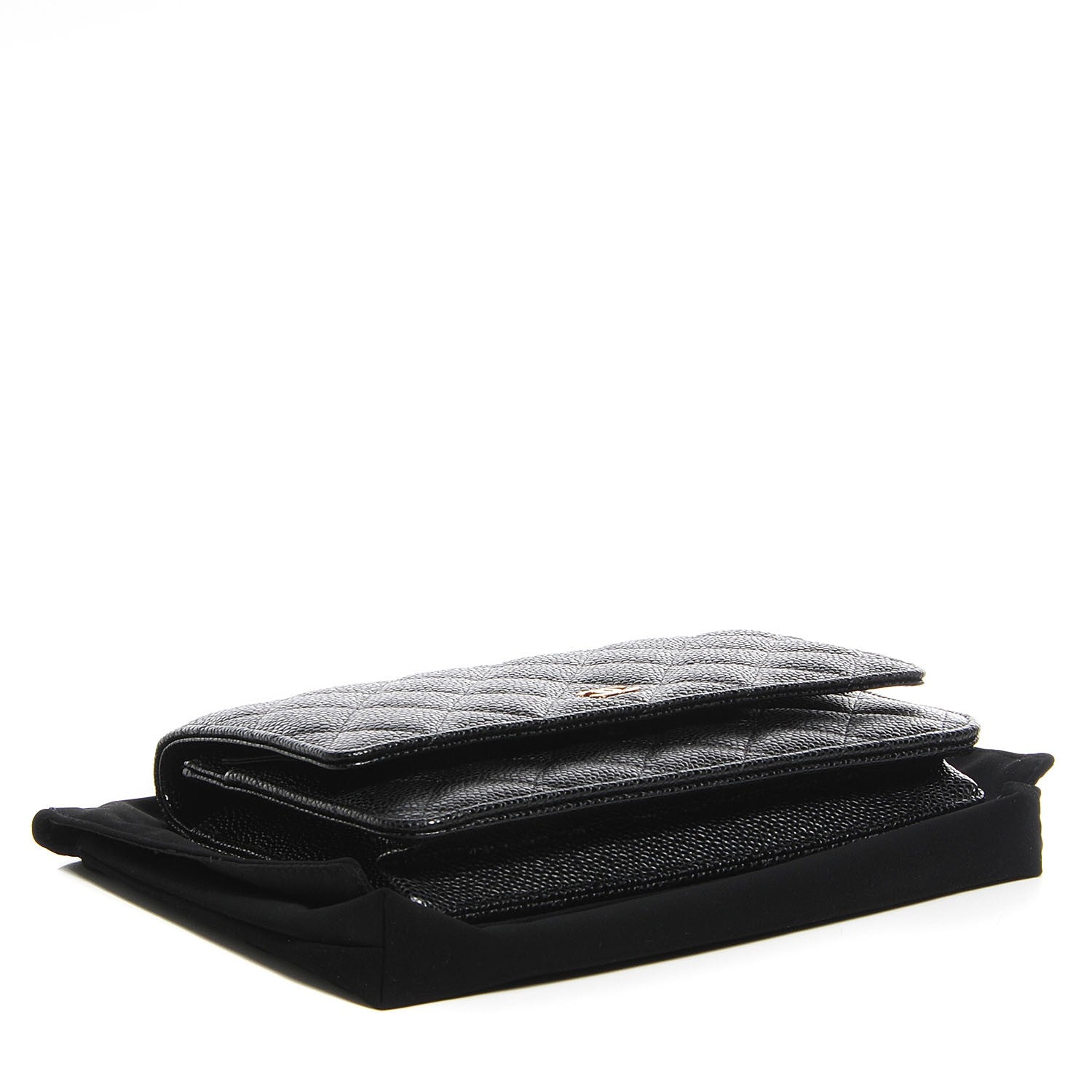 Chanel Caviar Quilted Wallet On Chain WOC Black 4 of 9