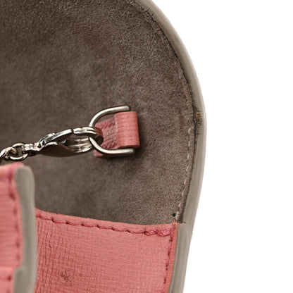 Fendi Vitello Elite Crystal Eye Monster Tube Wallet on Chain Grigio Polvere Ribes Multicolor 13 of 14