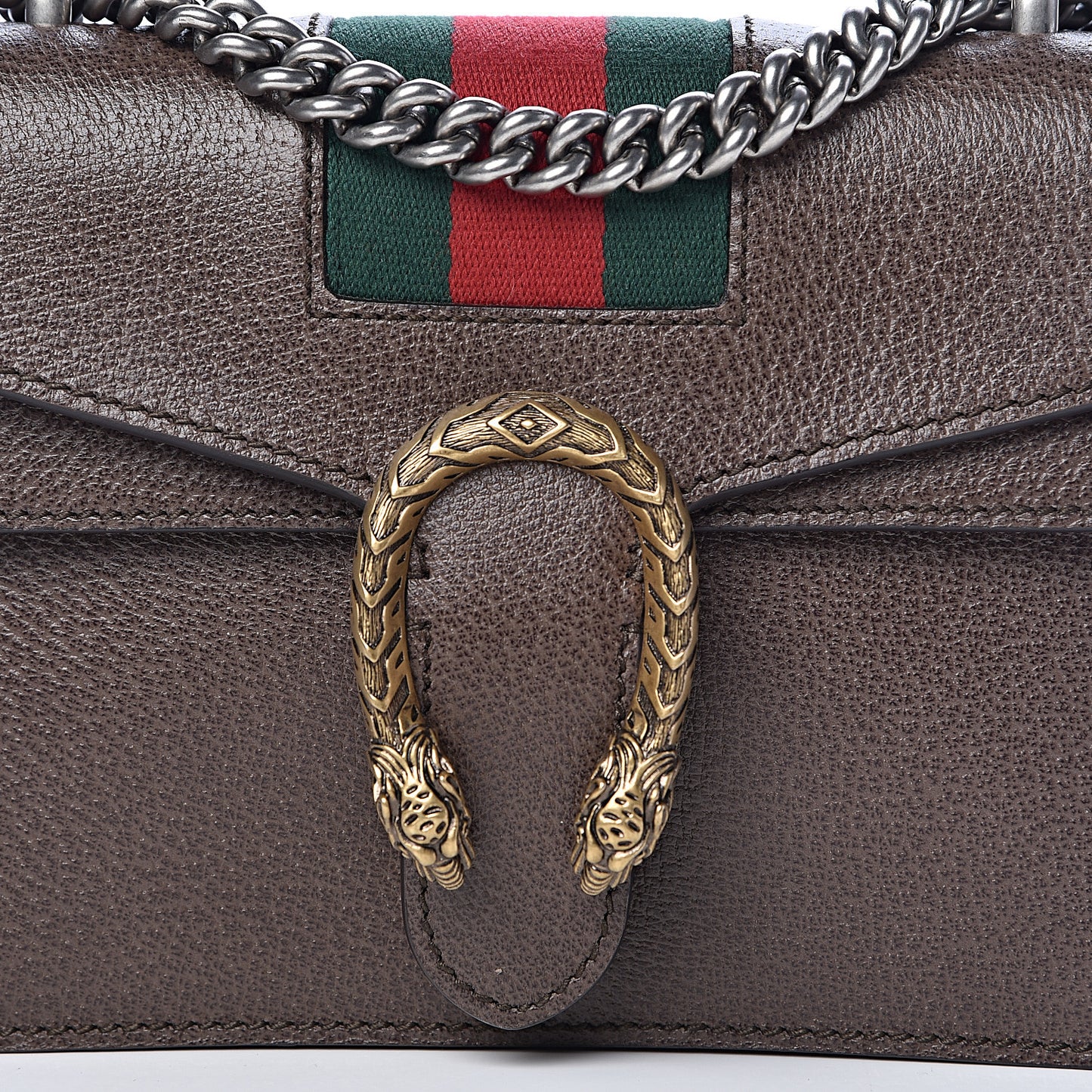Textured Calfskin Web Mini Dionysus Shoulder Bag New Acero