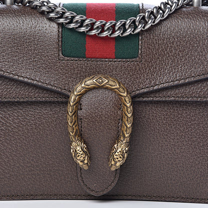 Gucci Textured Calfskin Web Mini Dionysus Shoulder Bag New Acero 8 of 10