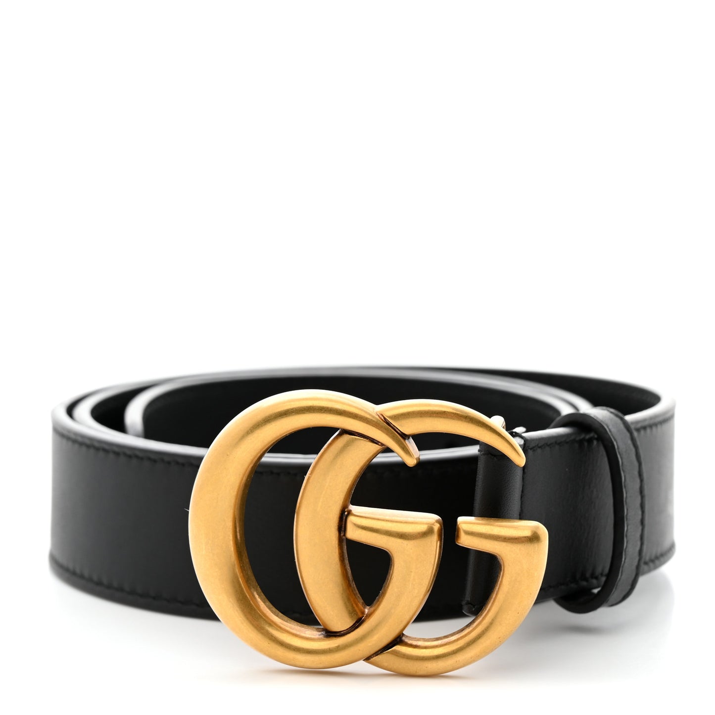 Calfskin Double G 30mm Belt 80 32 Black