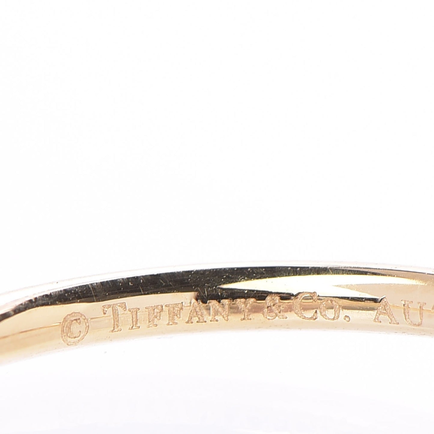 Platinum 18K Yellow Gold .16ct Diamond Bezet Ring 49.5 5