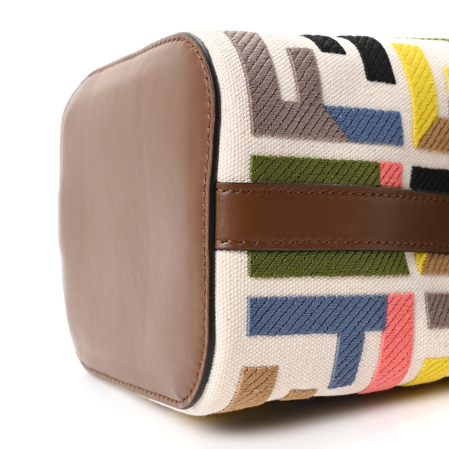 Fendi Kuban Canvas Vitello King F is Fendi FF Embroidered Mini Mon