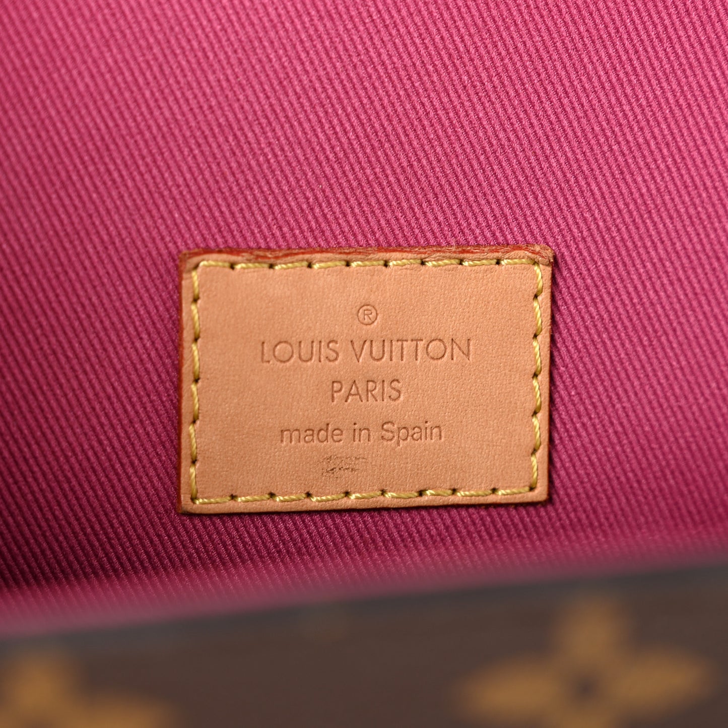 Monogram Cluny BB Bordeaux Fuchsia