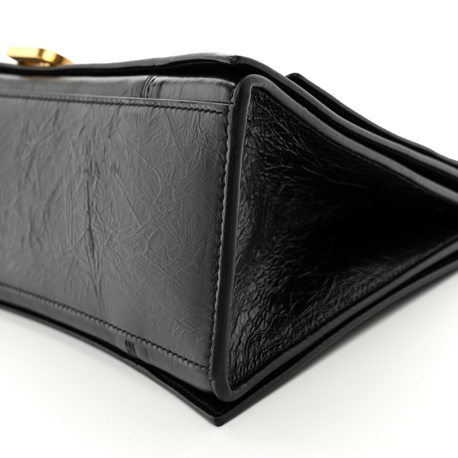 Balenciaga Crushed Calfskin Medium Crush Chain Bag Black 9 of 11