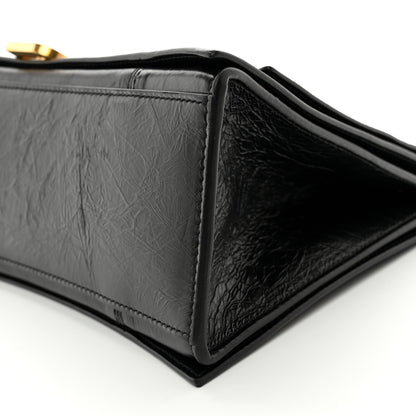 Balenciaga Crushed Calfskin Medium Crush Chain Bag Black 9 of 11