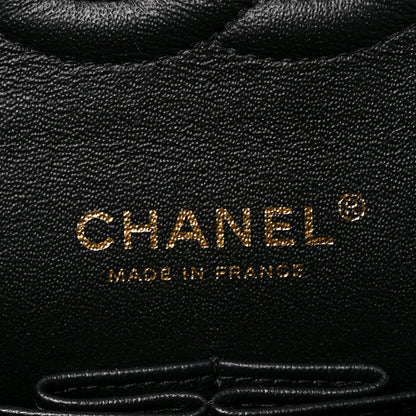 Chanel Velvet Quilted Medium Double Flap Black 6 of 9