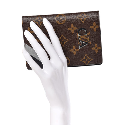 Louis Vuitton Monogram My LV Heritage Passport Cover Wallet Gris Black 2 of 10