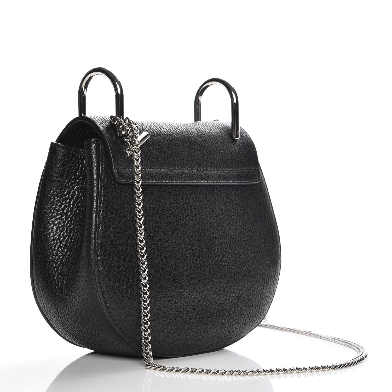 Chloe Grained Lambskin Mini Drew Shoulder Bag Black 3 of 7
