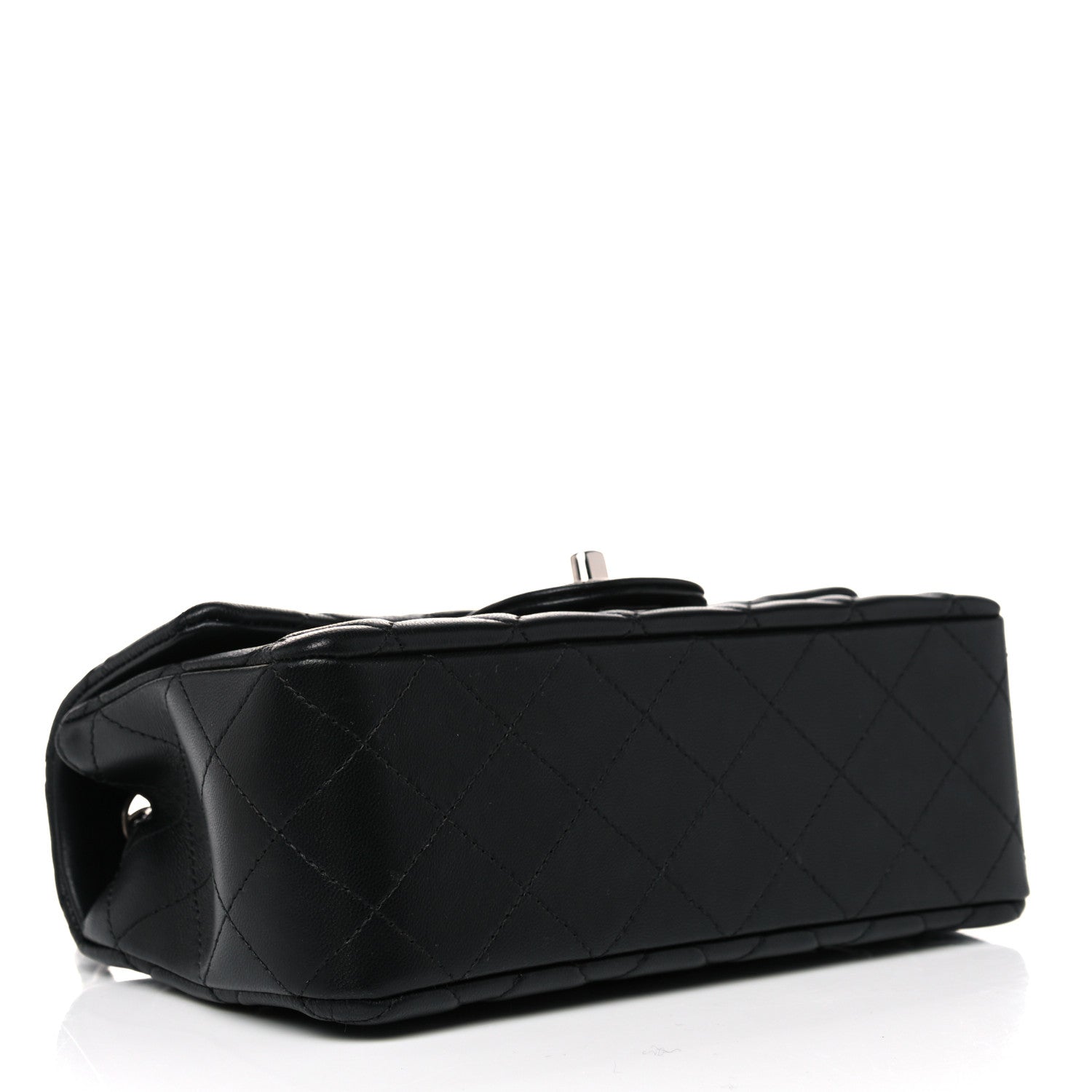 Chanel Lambskin Quilted Mini Rectangular Flap Black 4 of 11
