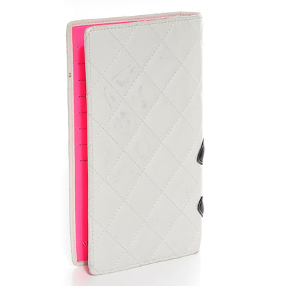 Chanel Calfskin Quilted Cambon Yen Wallet White 3 of 8
