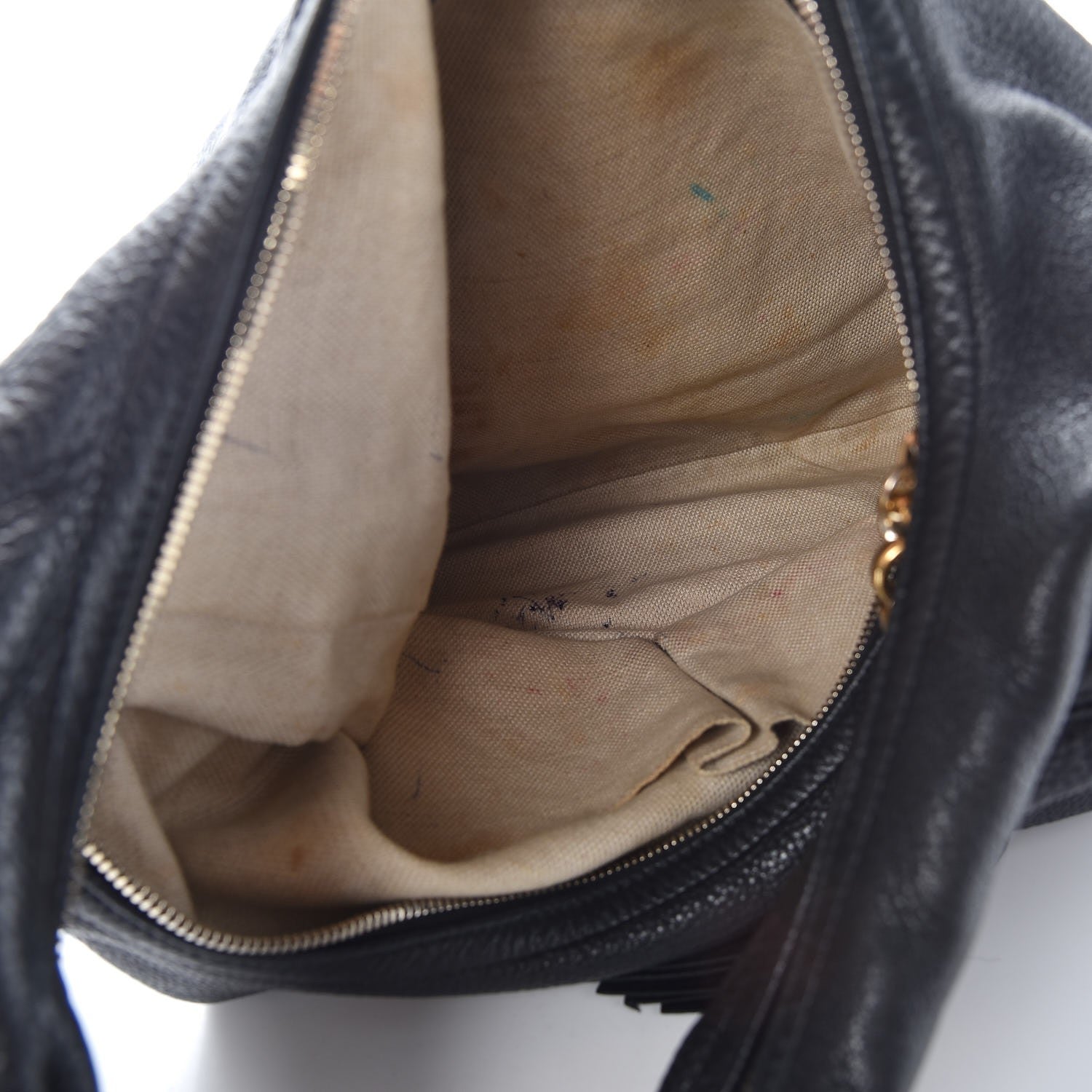 Gucci Pebbled Calfskin Soho Hobo Black 5 of 17
