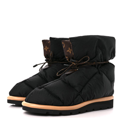 Louis Vuitton Nylon Monogram Pillow Comfort Ankle Boot 38 Black 3 of 10