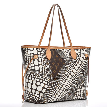 Louis Vuitton Monogram Kusama Waves Neverfull MM White 3 of 14