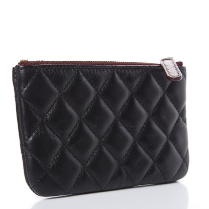 Chanel Lambskin Quilted Small Cosmetic Case Black 3 of 9