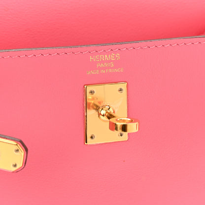Hermes Swift Kelly Retourne 25 Rose Azalee 6 of 10