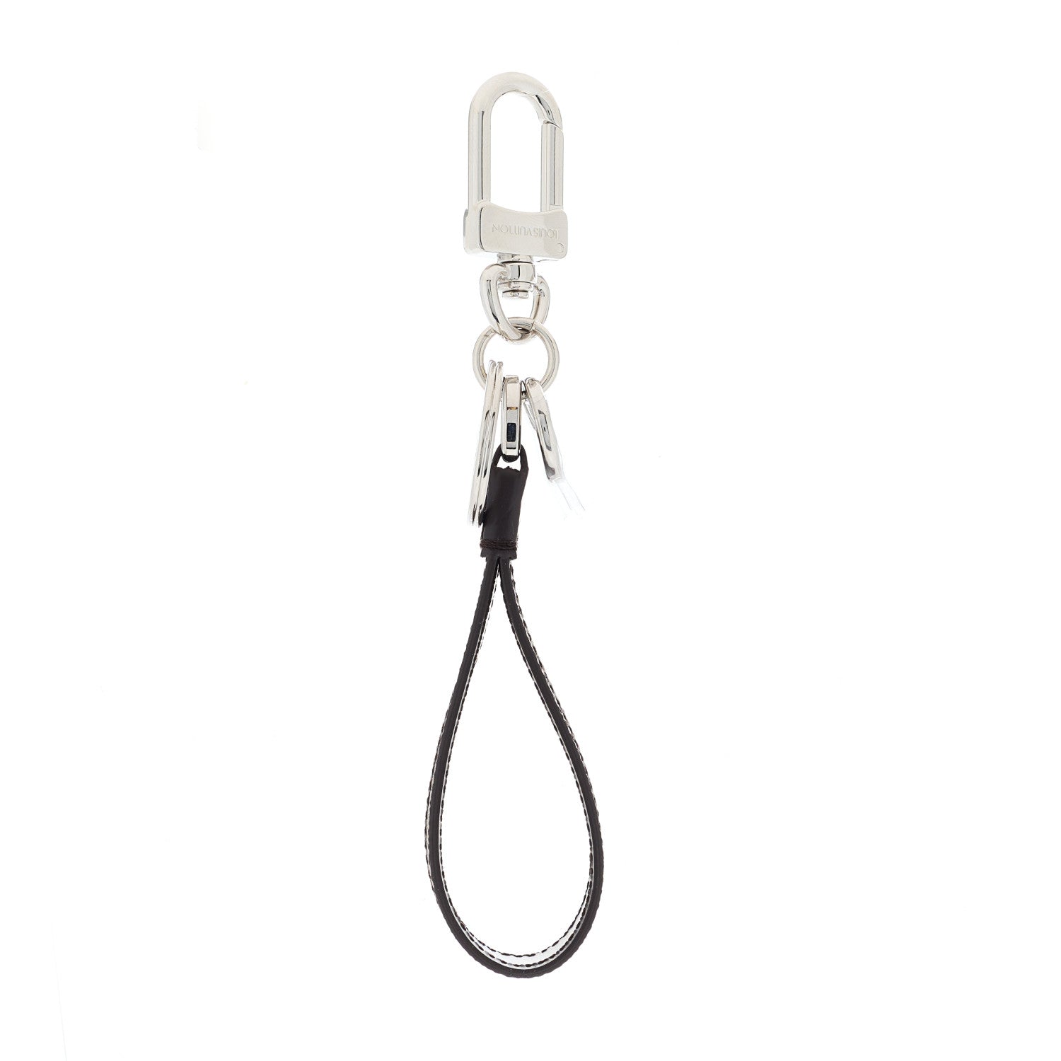 Louis Vuitton Monogram Slim Dragonne Bag Charm Key Holder 4 of 5