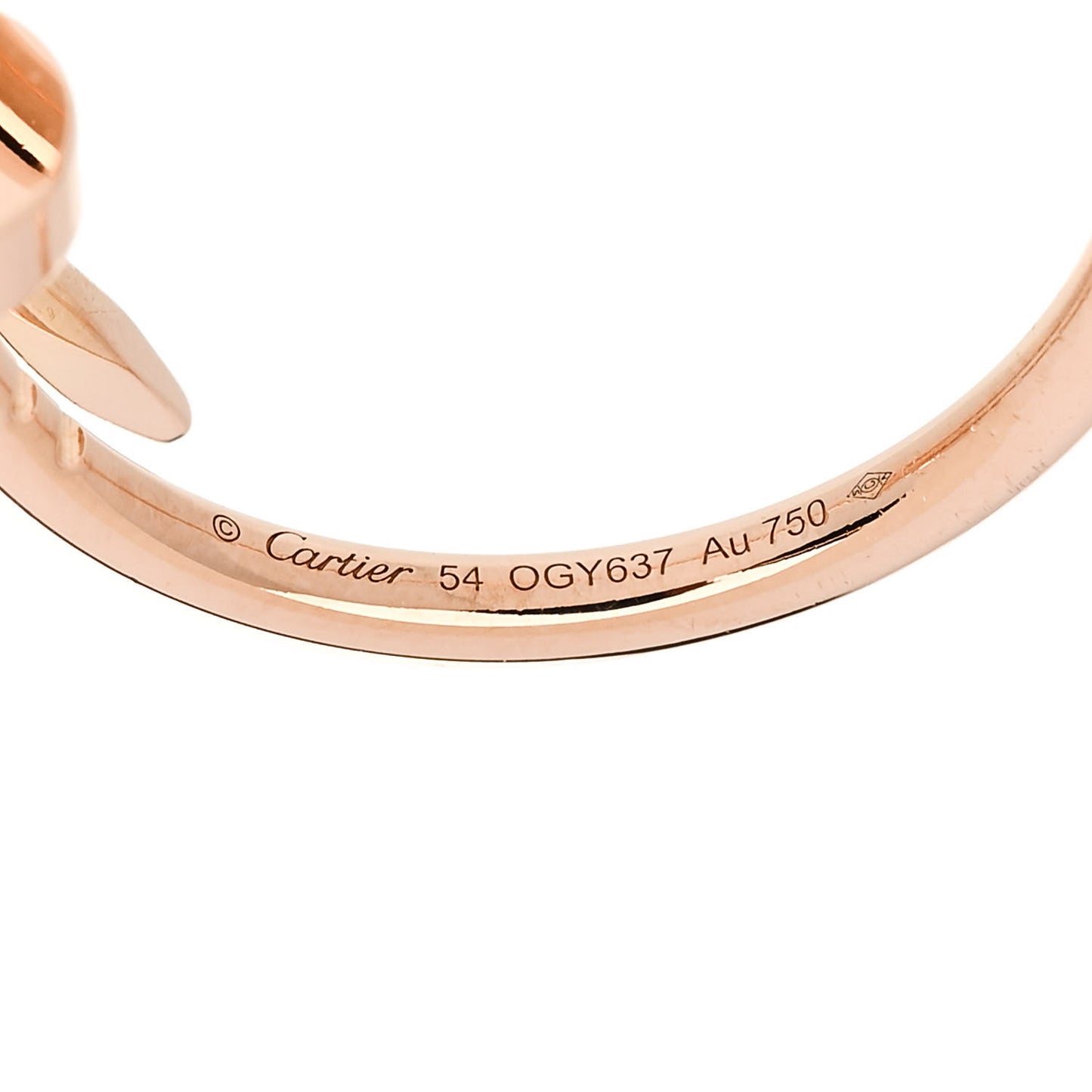 18K Pink Gold Small Juste Un Clou Ring 54 7