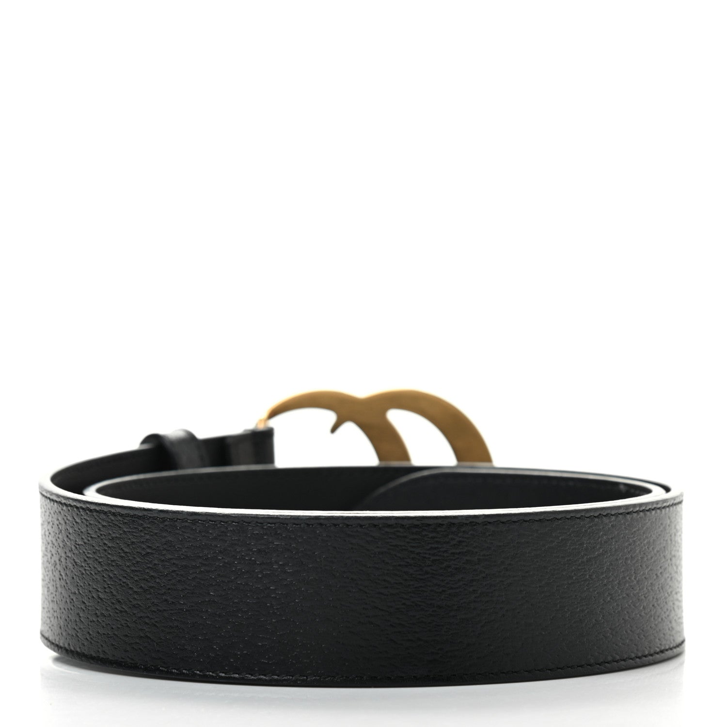 Gucci Textured Calfskin Double G 40mm Belt 80 32 Black 2 of 8