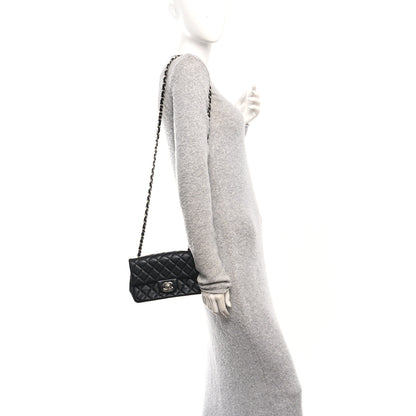 Chanel Lambskin Quilted Mini Rectangular Flap Black 2 of 11