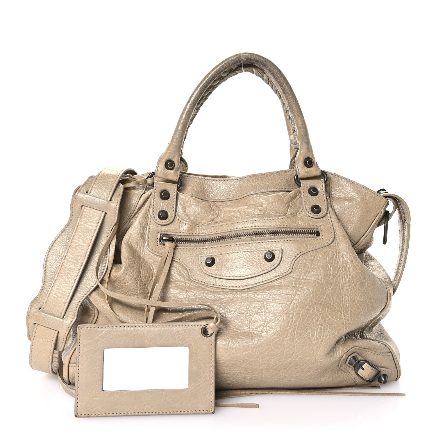 Balenciaga Agneau Classic Hardware Velo Latte Beige 2 of 14