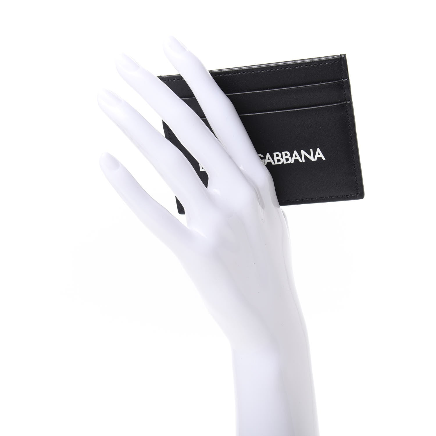 Dolce & Gabbana Calfskin Logo Card Holder Black 2 of 7