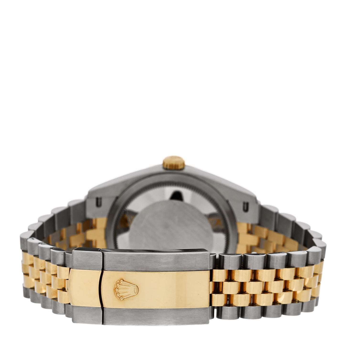 Stainless Steel 18K Yellow Gold 36mm Oyster Perpetual Datejust Watch Golden Palm 126233